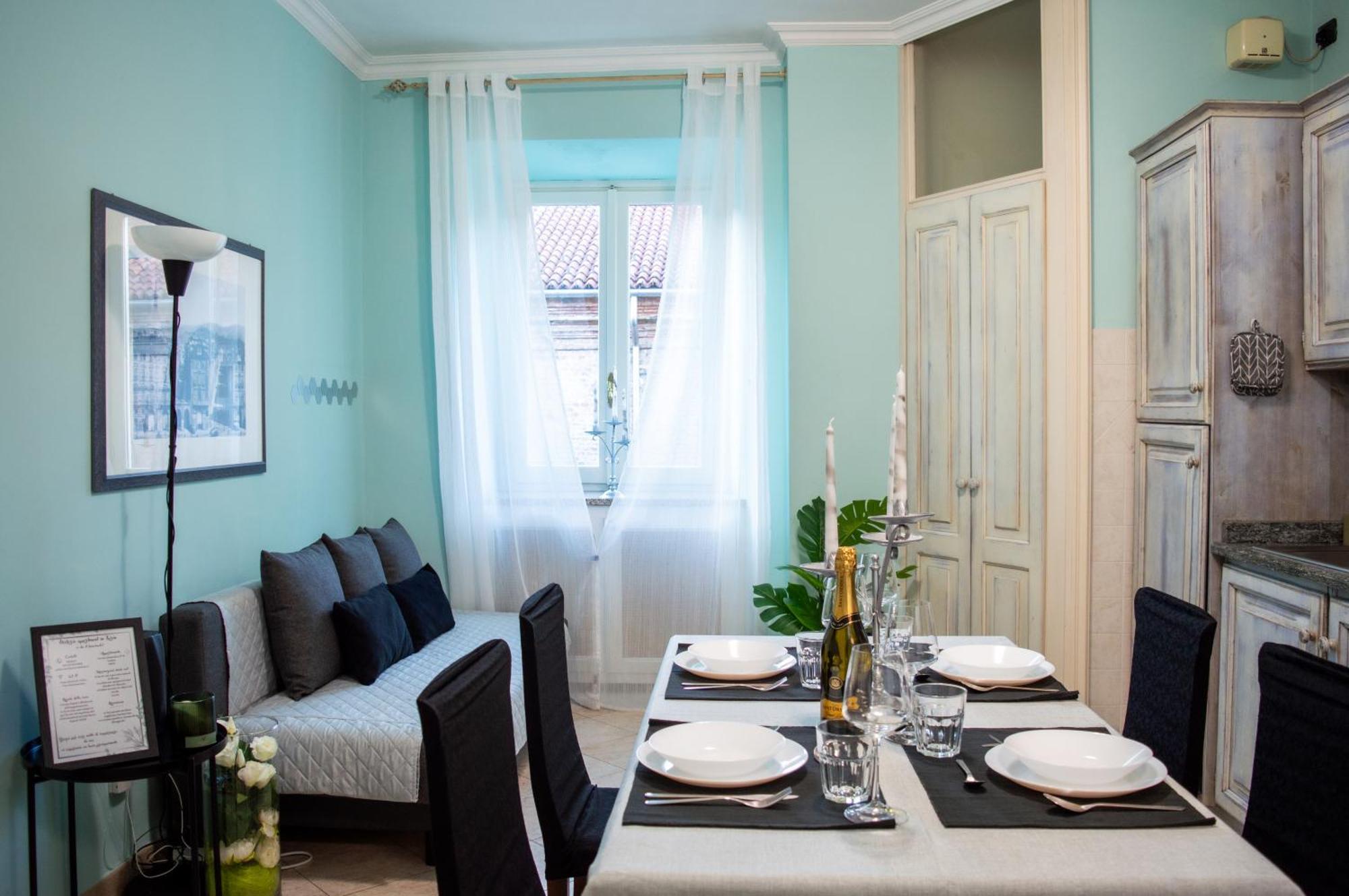 H7 Attico Blu Quadrilatero Romano Pochi Passi Dal Museo Egizio Apartment Turin Ngoại thất bức ảnh